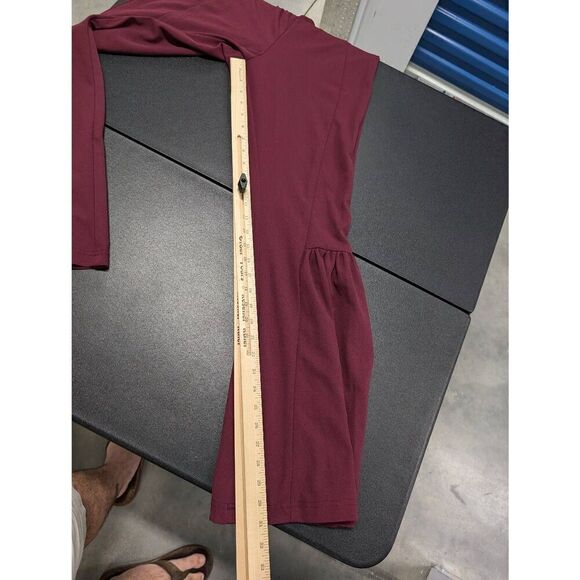 Like an Angel Burgundy Bell Bottom/Flare Pants Pull On Women's Size L - Picture 6 of 6